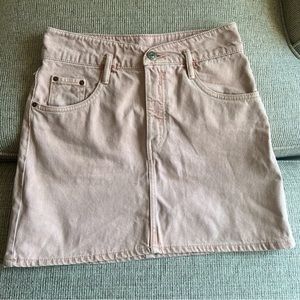 Zara Pink Denim Skirt